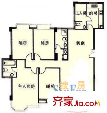 深圳 翔名苑 户型图6