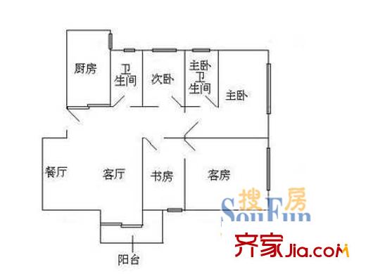 深圳 翔名苑 户型图5