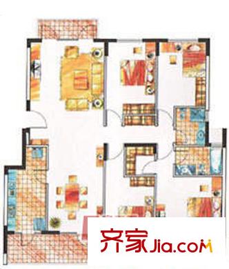 深圳 万科城市花园 户型图4
