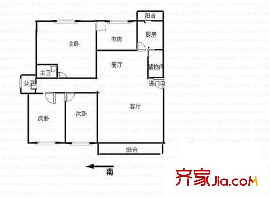 深圳 万科城市花园 户型图3