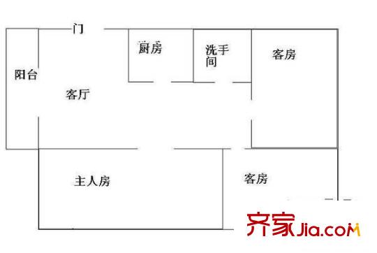 金玉良苑 2室 户型图