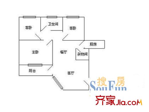 深圳下步庙南区户型图2