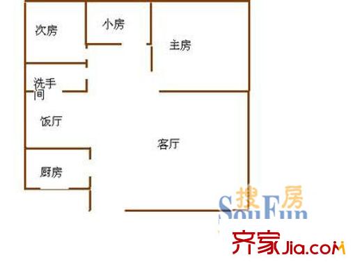 深圳 友联花园 户型图2