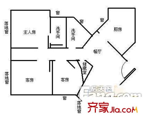 深圳 盛世名门家园 四居室 四房二厅二卫