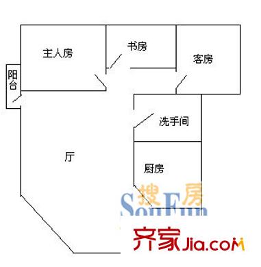 深圳园岭花园户型图2