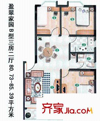 深圳 盈翠家园 户型图11