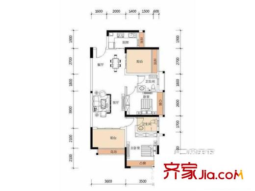 深圳 臣田新苑 二居室 二房二厅一卫