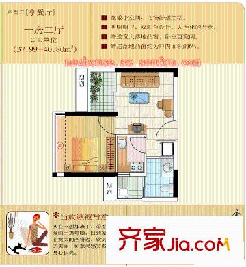 深圳城投青莲公寓户型图4