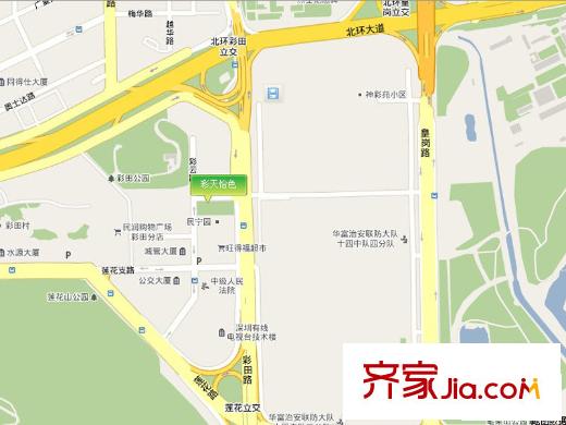 彩天怡色交通图