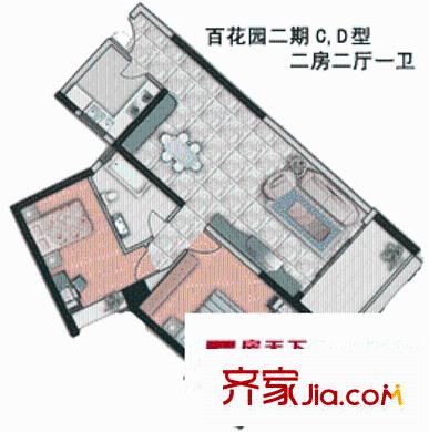 深圳百花园二期户型图4