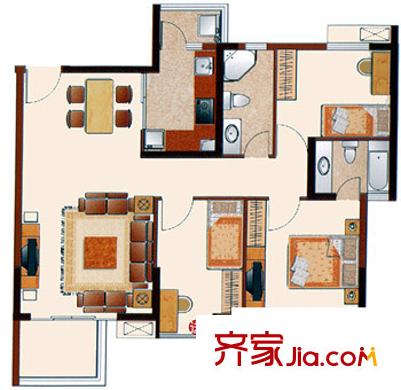 深圳 城市印象家园 户型图4
