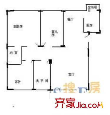 花半里(龙岗) 3室 户型图