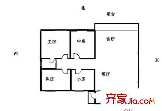 深圳 聚豪园 户型图3