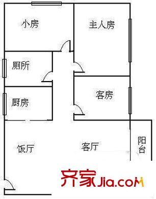 深圳 聚豪园 户型图4