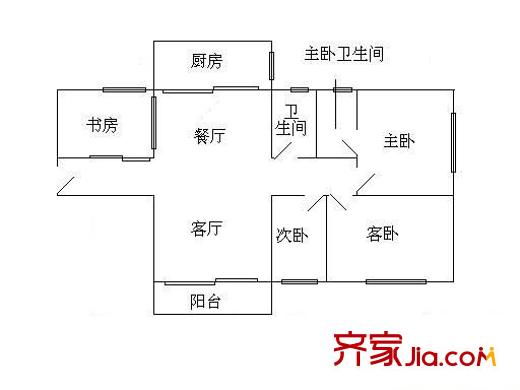 聚豪园 4室 户型图