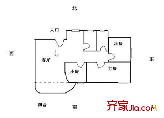 深圳 聚豪园 户型图1