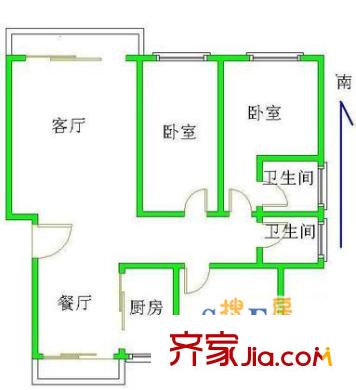 上海 阳明国际花苑四期 户型图