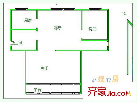 沪南路577弄小区户型图上海 沪南路577弄 户型图 2室1厅1卫1厨