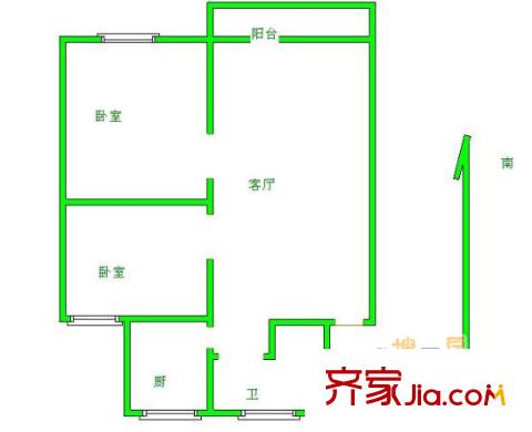 沪南路577弄小区户型图上海 沪南路577弄 户型图 2室1厅1卫1厨