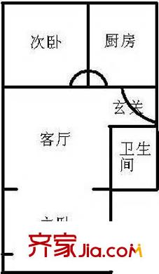 深圳 福田天健花园 户型图2