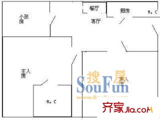 深圳 景田南小区 户型图5