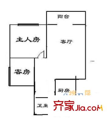 深圳 景田南小区 户型图1