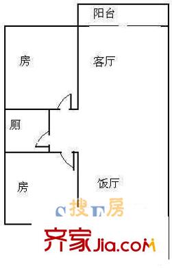 深圳 景田南小区 户型图7