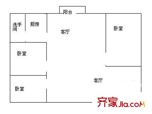 深圳 新洲花园 户型图7