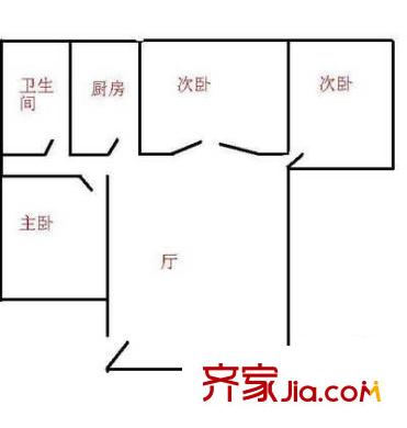 深圳 新洲花园 户型图1
