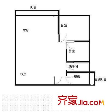 深圳 共和花园 二居室 二房二厅一卫