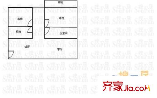辛诚花园 户型图5