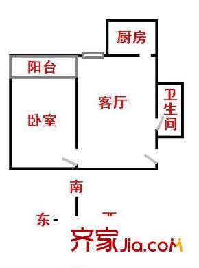 凤庆小区1室1厅1卫1厨