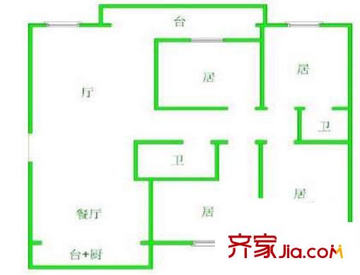 深圳 新锦安雅园 户型图5