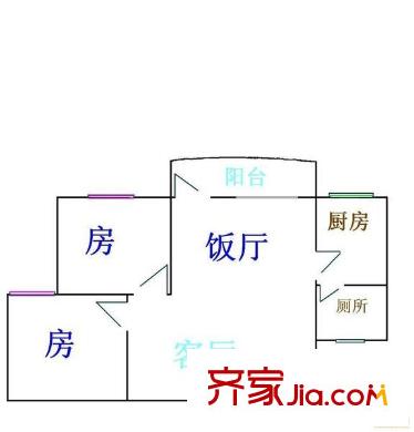 深圳 众和花园 二居室 二房二厅一卫