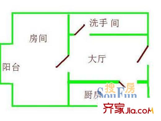 深圳 金钟大厦 户型图2