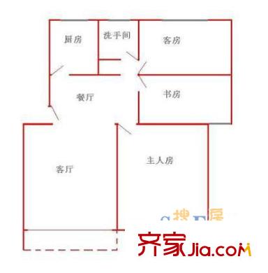 深圳 金钟大厦 户型图4