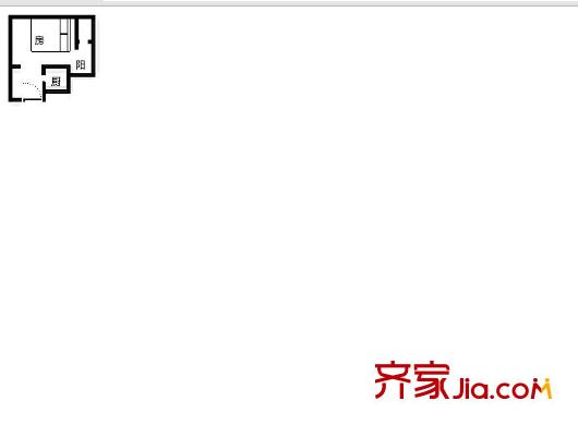 旭飞华安园 1室 户型图