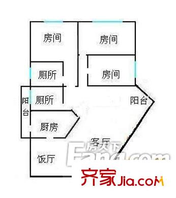 深圳 中银花园 四居室 四房二厅二卫