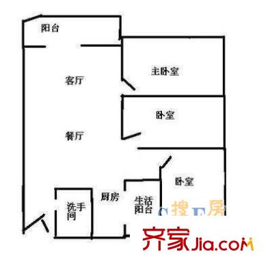 深圳 泰华锦绣城 户型图1