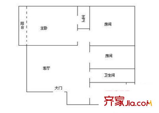 新亚洲广场 3室 户型图