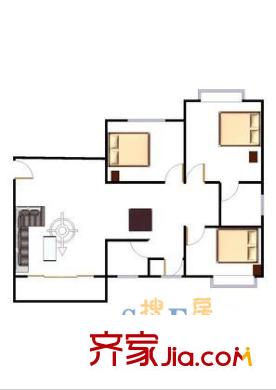 深圳龙岗天健花园户型图3
