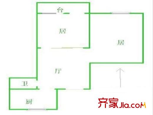 金盛苑 2室 户型图