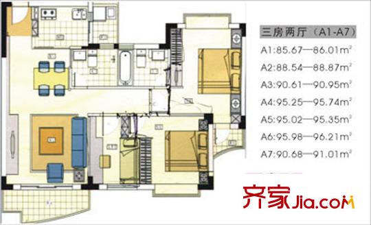 深圳 金盛苑 户型图