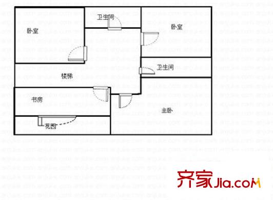海印长城二期 4室 户型图