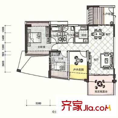 深圳景园户型图3