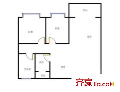 鸿昌花园 3室 户型图