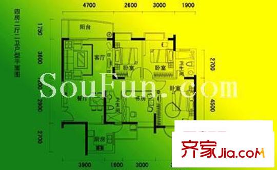 深圳鸿昌花园户型图2
