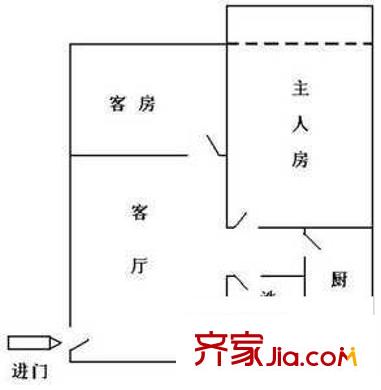 德兴花园 2室 户型图