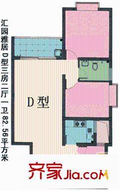 深圳 汇园雅居 户型图3