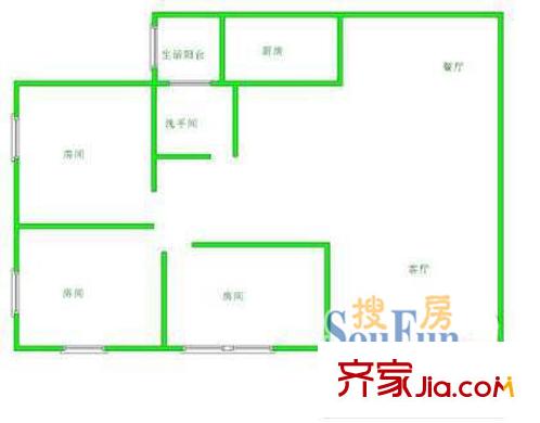 深圳 学府花园 户型图6